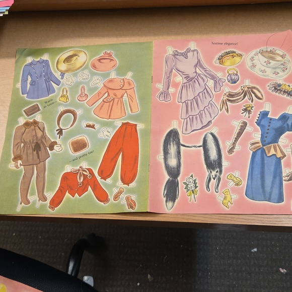 Huge Lot Vintage Paper Doll Clothes-1950s Starlets & Fashion-Whitman/Merrill - Picture 4 of 13